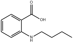 2-(丁氨基)苯甲酸 结构式