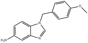 1-(4-METHOXY-BENZYL)-1H-BENZOIMIDAZOL-5-YLAMINE TRIHYDROCHLORIDE 结构式