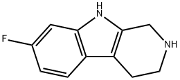 7-氟-2,3,4,9-四氢-1H-β-咔啉 结构式