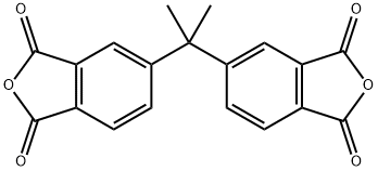 5,5'-(丙烷-2,2-二基)双(异苯并呋喃-1,3-二酮) 结构式