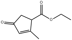 2-甲基-4-氧代环戊-2-烯羧酸乙酯 结构式