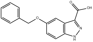 5-苄氧基-1H-吲唑-3-羧酸 结构式