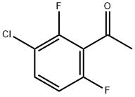 3'-氯-2',6'-二氟苯乙酮 结构式