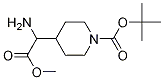 2-氨基-2-(1-BOC-4-哌啶基)乙酸甲酯 结构式