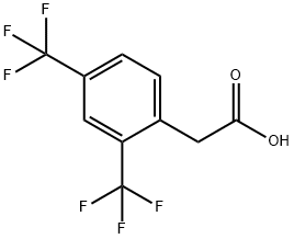 2,4-双(三氟甲基)苯乙酸 结构式