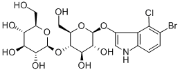 5-溴-4-氯-3-吲哚-Β-D-纤维二糖糖苷 结构式