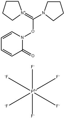 O-(1,2-二氢-2-氧代-1-吡啶基)-N,N,N',N'-双(四亚甲基)脲六氟磷酸盐 结构式