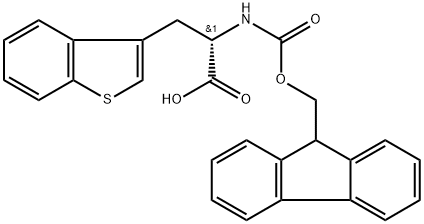 FMOC-L-3-苯并噻吩基丙氨酸 结构式