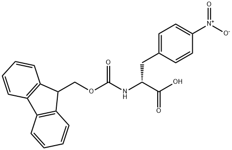 FMOC-D-4-硝基苯丙氨酸 结构式