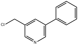 3-(氯甲基)-5-苯基吡啶 结构式