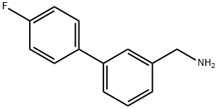 4'-氟联苯基-3-甲胺 结构式