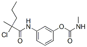 2-Chloro-N-[3-(N-methylcarbamoyloxy)phenyl]-2-methylvaleramide 结构式