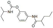 N-(sec-Butyl)carbamic acid 3-[(2-methylvaleryl)amino]phenyl ester 结构式