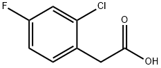 2-氯-4-氟苯基乙酸 结构式