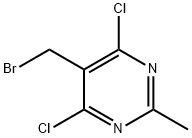 Pyrimidine, 5-(bromomethyl)-4,6-dichloro-2-methyl- 结构式