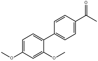 1-(2',4'-二甲氧基-[1,1'-联苯]-4-基)乙-1-酮 结构式