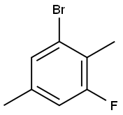 1-溴-3-氟-2,5-二甲苯 结构式