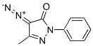 1-Phenyl-3-methyl-4-diazo-1H-pyrazole-5(4H)-one 结构式