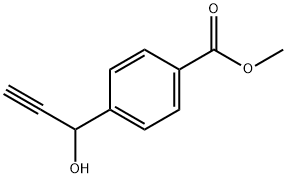 4-(1-羟基-2-丙炔基)苯甲酸甲酯 结构式