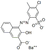 4-[(4-氯-5-甲基-2-磺苯基)偶氮]-3-羟基-2-萘甲酸钡盐 结构式