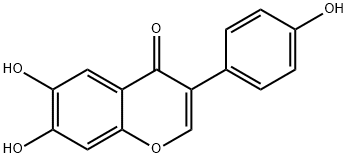 4',6,7-三羟异黄酮 结构式