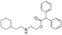 Diphenylacetic acid 2-[(2-cyclohexylethyl)amino]ethyl ester 结构式