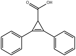 2,3-二苯基-2-环丙烯-1-羧酸 结构式