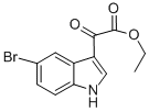 5-溴-3-吲哚乙醛酸乙酯 结构式