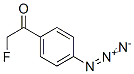 1-(4-azidophenyl)-2-(fluoro-(18)F)ethanone 结构式