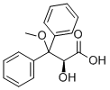 (S)-2-羟基-3-甲氧基-3,3-二苯基丙酸 结构式