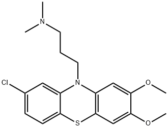 2-Chloro-10-[3-(dimethylamino)propyl]-7,8-dimethoxy-10H-phenothiazine 结构式