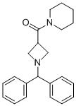 1-[[1-(DIPHENYLMETHYL)-3-AZETIDINYL]CARBONYL]-PIPERIDINE 结构式