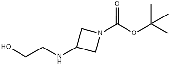 1-BOC-3-[(2-HYDROXYETHYL)AMINO]-AZETIDINE 结构式