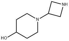 1-(氮杂环丁烷-3-基)哌啶-4-醇 结构式