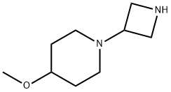 1-(氮杂环丁烷-3-基)-4-甲氧基哌啶 结构式