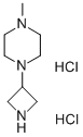 PIPERAZINE, 1-(3-AZETIDINYL)-4-METHYL-, DIHYDROCHLORIDE 结构式