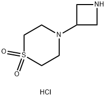 4-(氮杂环丁烷-3-基)硫代吗啉 1,1-二氧化二盐酸盐 结构式