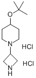 1-(3-AZETIDINYL)-4-(1,1-DIMETHYLETHOXY)-PIPERIDINE DIHYDROCHLORIDE 结构式