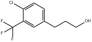 3-(4-CHLORO-3-TRIFLUOROMETHYL-PHENYL)-PROPAN-1-OL 结构式