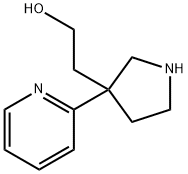 2-(3-(吡啶-2-基)吡咯烷-3-基)乙醇 结构式