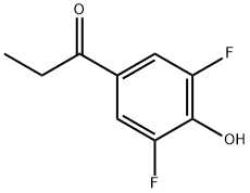 3',5'-二氟-4'-羟基苯丙酮 结构式
