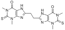 8,8'-Ethylenebis[3,7-dihydro-1,3-dimethyl-2-thioxo-1H-purin-6(2H)-one] 结构式