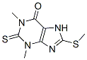 1,2,3,7-Tetrahydro-1,3-dimethyl-8-(methylthio)-2-thioxo-6H-purin-6-one 结构式