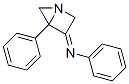 4-Phenyl-3-phenylimino-1-azabicyclo[2.1.0]pentane 结构式