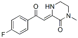 (3Z)-3-[2-(4-fluorophenyl)-2-oxo-ethylidene]-1-methyl-piperazin-2-one 结构式