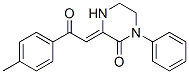 (3Z)-3-[2-(4-methylphenyl)-2-oxo-ethylidene]-1-phenyl-piperazin-2-one 结构式