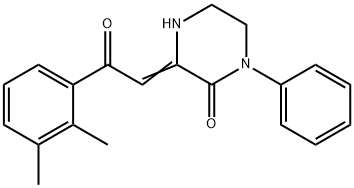 (3Z)-3-[2-(2,3-dimethylphenyl)-2-oxo-ethylidene]-1-phenyl-piperazin-2- one 结构式