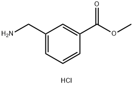 3-氨甲基苯甲酸甲酯盐酸盐 结构式