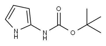 叔-丁基 1H-吡咯-2-基氨基甲酸酯 结构式