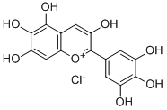 6-Hydroxydelphinidin chloride 结构式